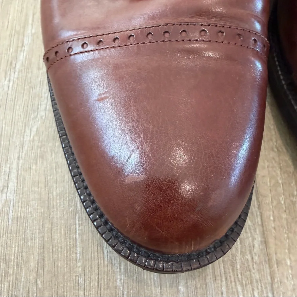 Johnston & Murphy Rich Brown Leather Derbys